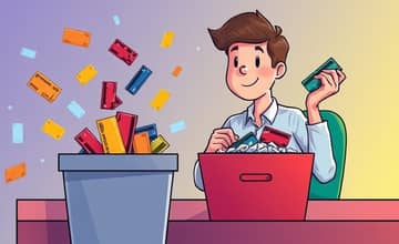 Desative cartões antigos que não têm mais função