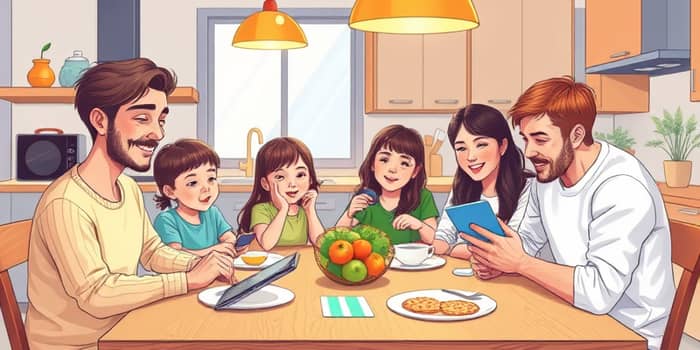 Utilize cartões adicionais para organização familiar