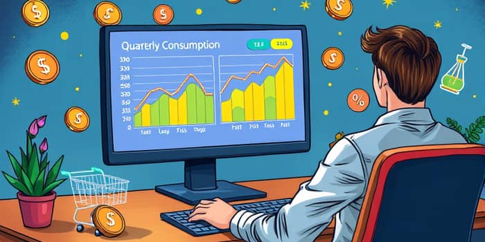 Analise seu padrão de consumo a cada trimestre