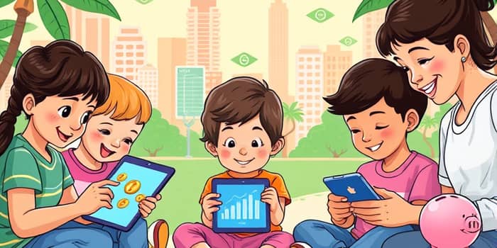 Conta infantil com educação financeira integrada