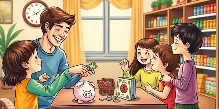 Inclua educação financeira para crianças em casa
